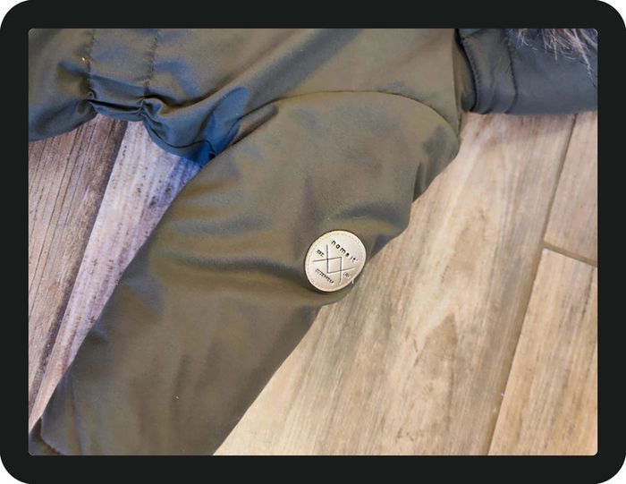 Blouson kaki capuche moumoute Name it Taille 9-12 mois - photo numéro 2