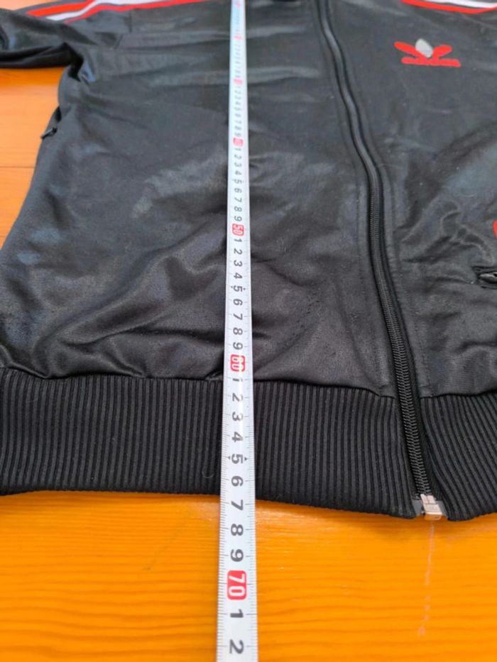 Veste Adidas - Chile 62 - Logo Brodé - Noir/Rouge/Argenté - Taille S - photo numéro 8