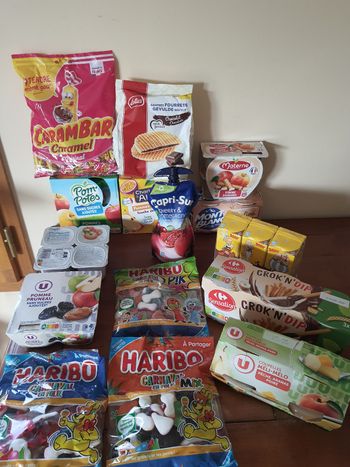 Lot de 15 articles sucrés