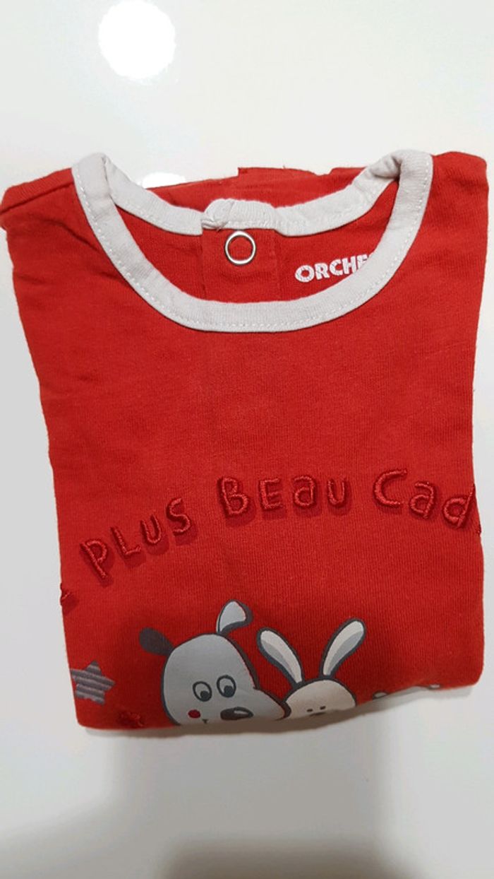 T shirt manches longues taille 12mois - photo numéro 3