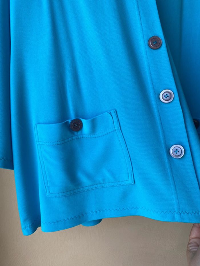 Veste turquoise vintage An’ge TU - photo numéro 6