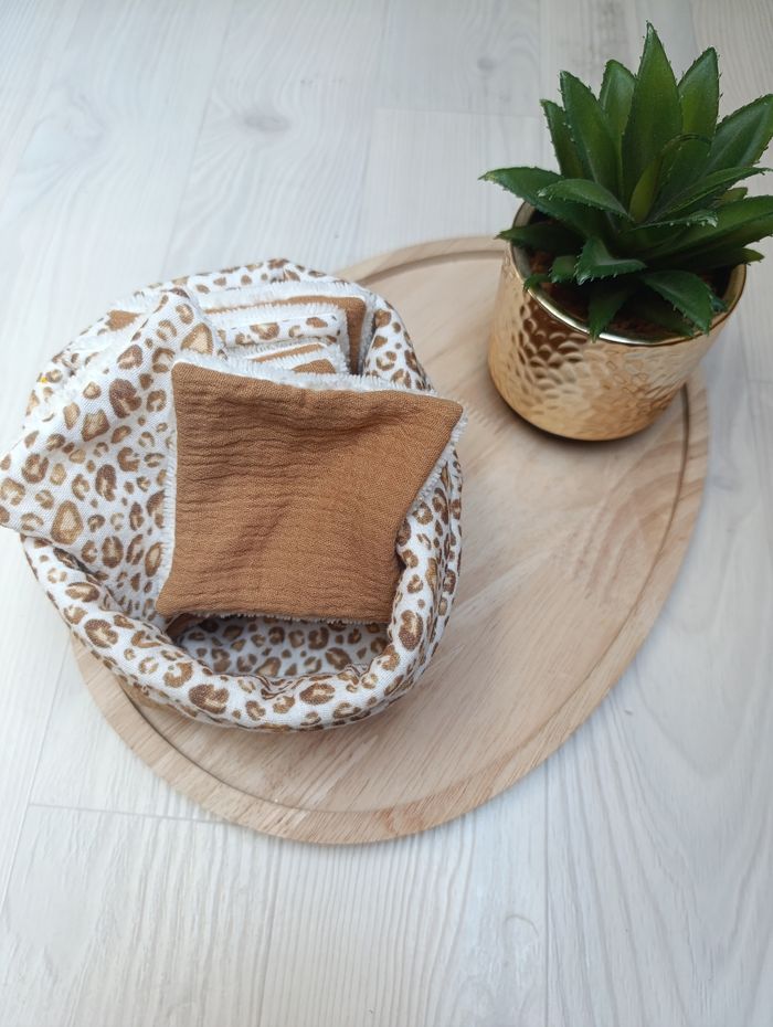 Panière+ 7 lingettes lavables - photo numéro 2