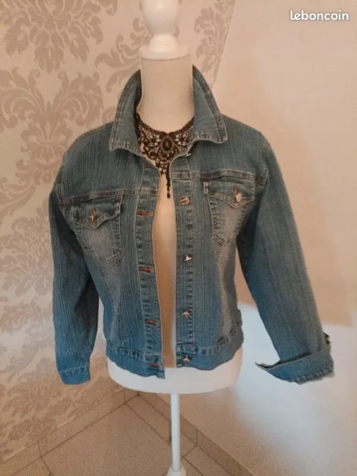 Veste jean Taille 42 - photo numéro 5