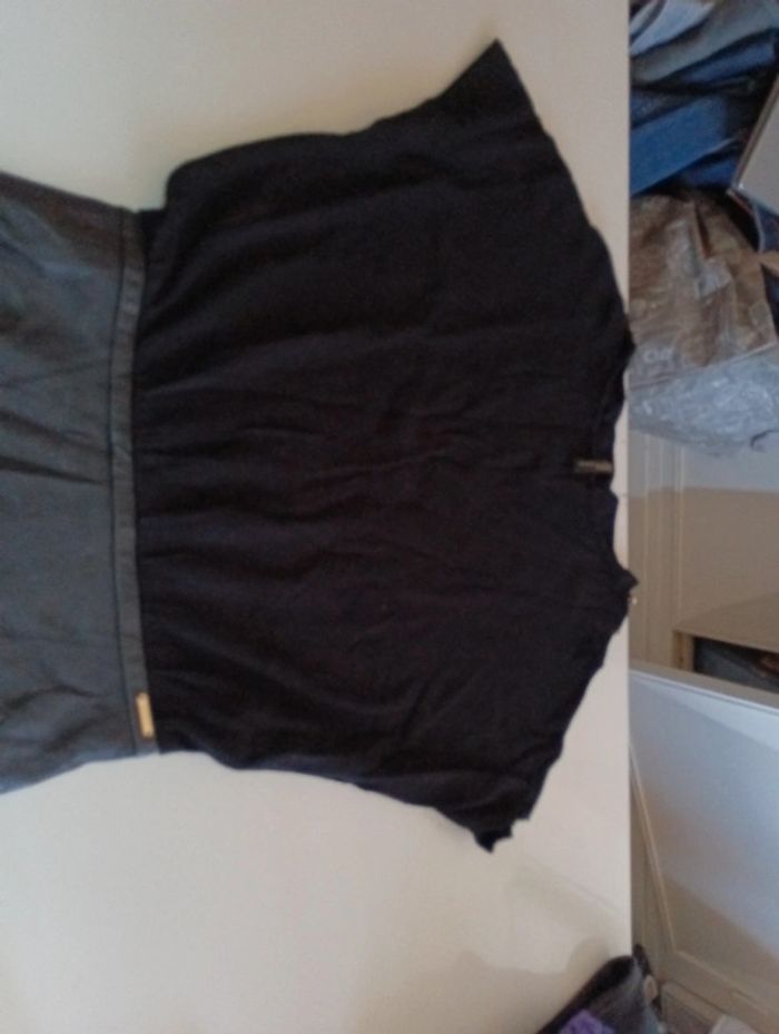 Robe femme Guess taille XS mi simili cuir mi coton - photo numéro 4