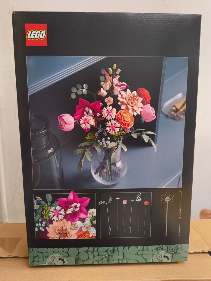 Lego pretty pink flower bouquet botanical - photo numéro 2