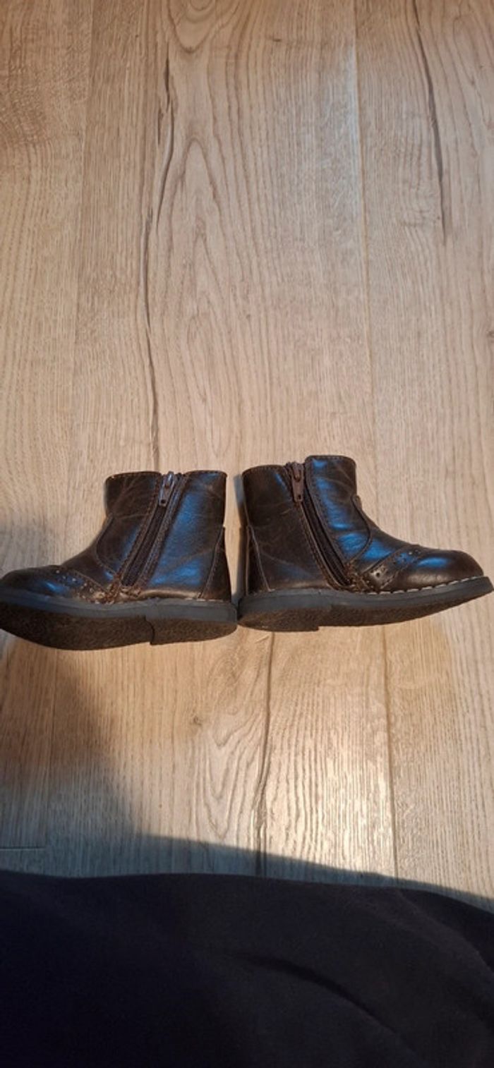 Bottines en cuir T19 comme neuves - photo numéro 5
