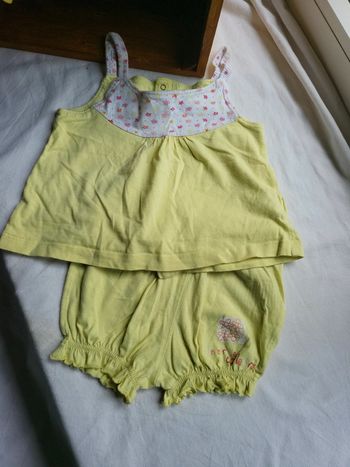 Pyjama été short débardeur 18 mois