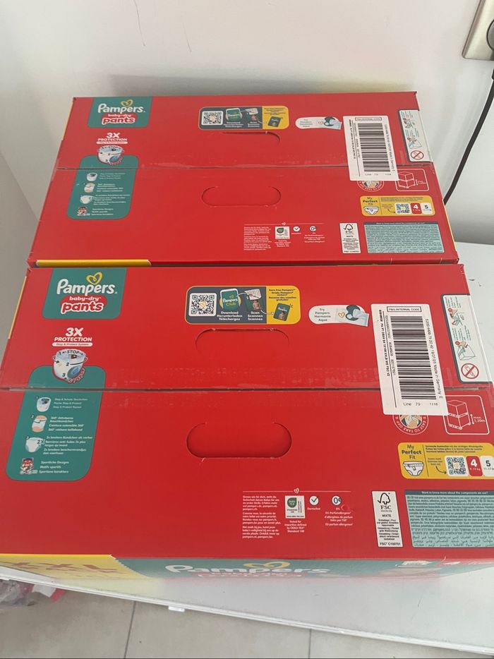 Couches Pampers baby dry pants taille 4 - photo numéro 2