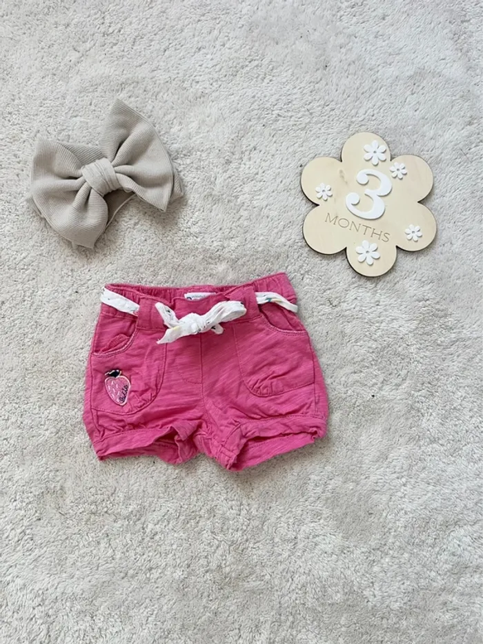 Lot shorts fille 3 mois - photo numéro 5
