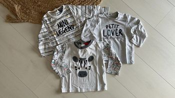 Lot de 2 T-shirt manches longues - 12 mois