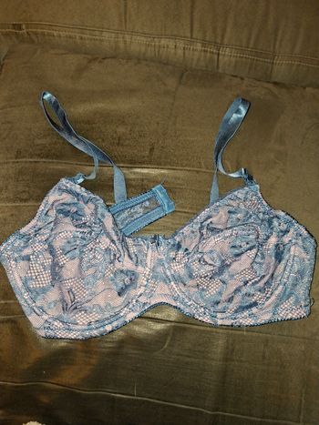 Soutien-gorge en dentelle bleu et rose - Rosa Junio - 100C