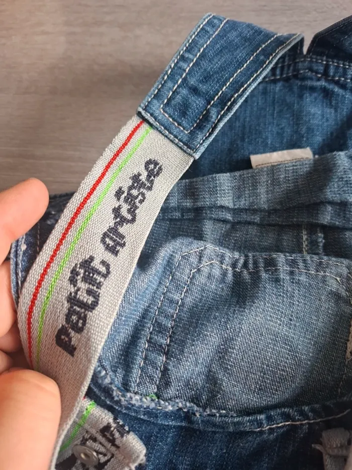 Lot de 2 salopettes taille 18 mois - photo numéro 5