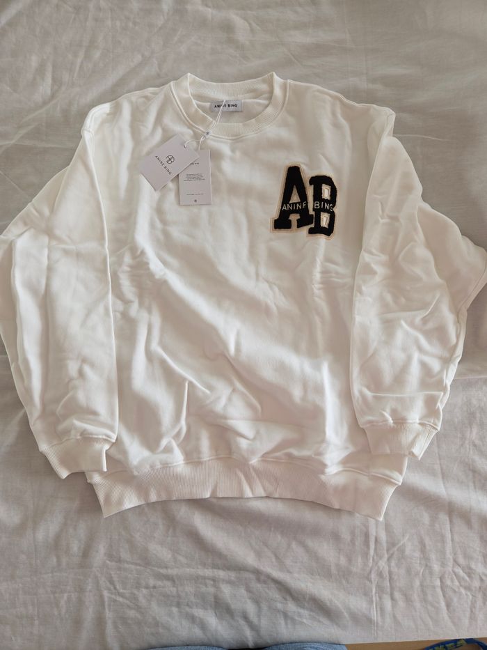 Sweat shirt blanc cassé  Anine  Bing taille M