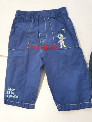1 pantalons  tissus 6 mois  kiabi