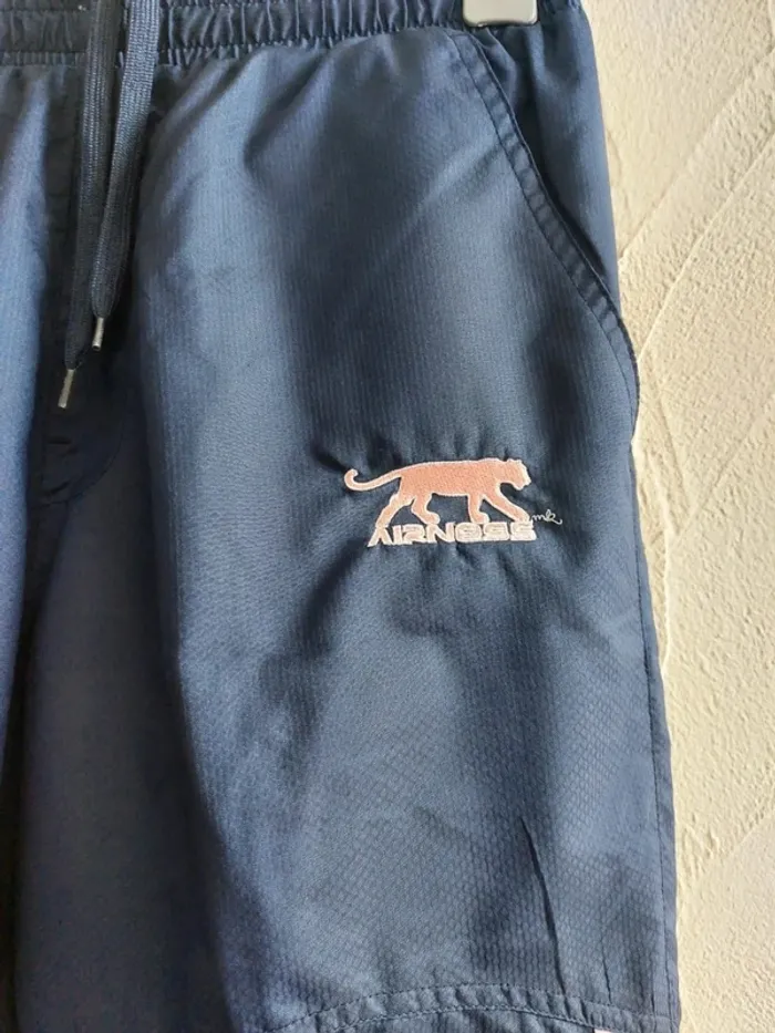 Pantalon Airness Mi-long Bleu et Rose Taille S - photo numéro 3