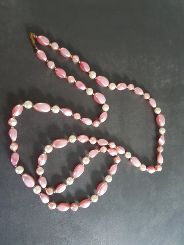 Grand collier rose - sautoir