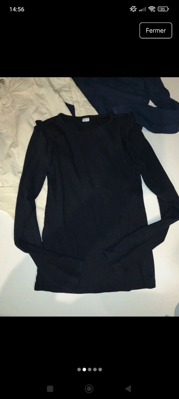 Lot tee shirts fille 12 ans - photo numéro 2