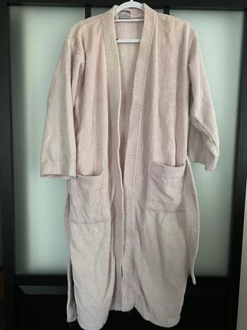 Peignoir de bain rose pale taille M zodio