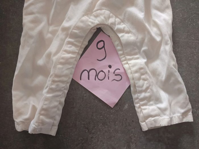 Combinaison pantalon crème 9 mois - photo numéro 4