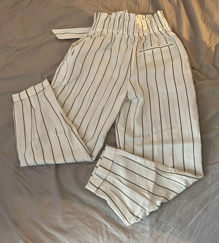 Pantalon blanc à rayures - photo numéro 2
