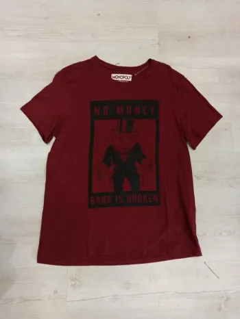 Tee shirt bordeaux Monopoly xl