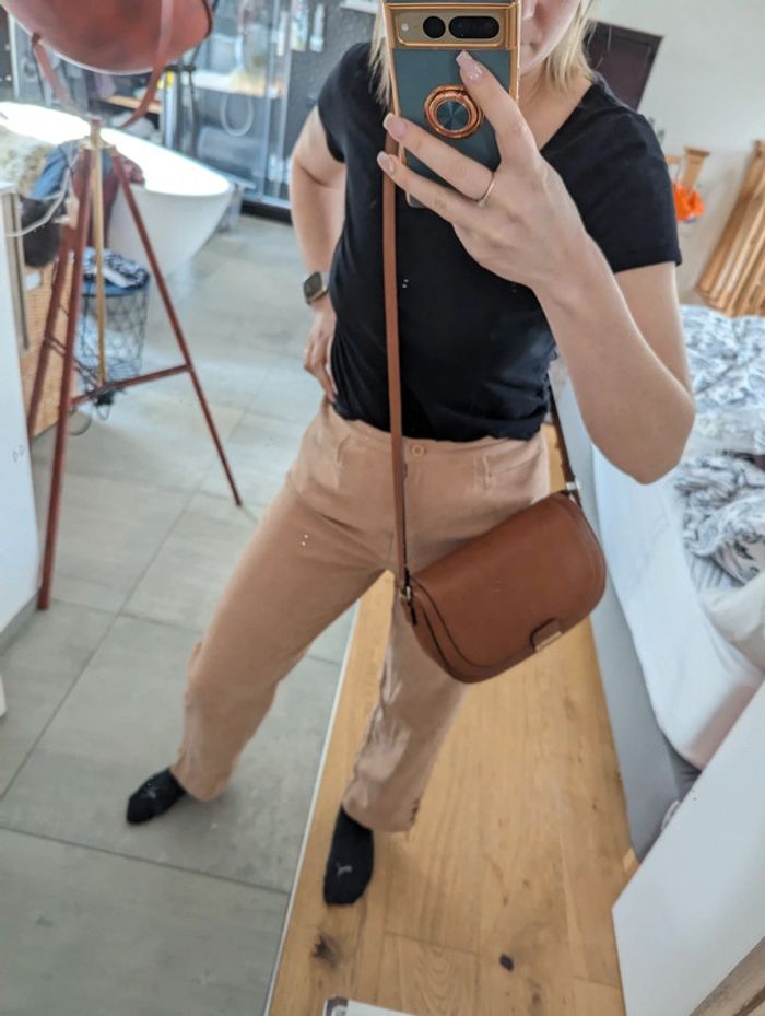 Pantalon Edmée vintage très doux au toucher
