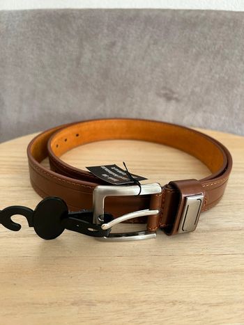 Ceinture en cuir marron taille 115 cm