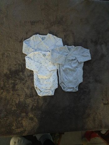 Lot de 3 bodys manche longue