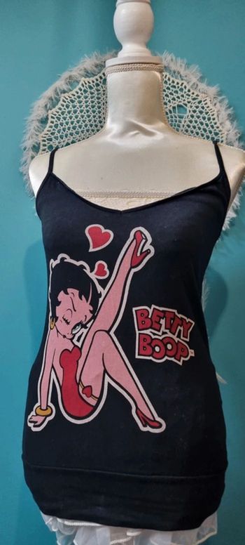 Débardeur noir Betty Boop