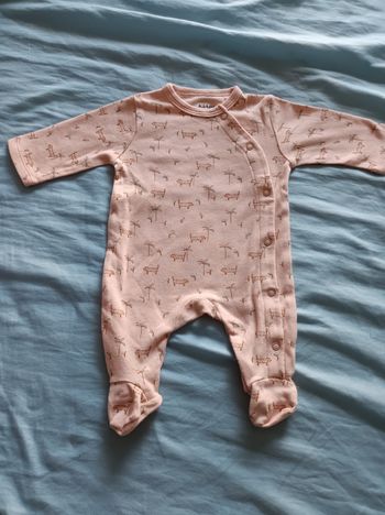 Pyjama coton bio taille 1 mois