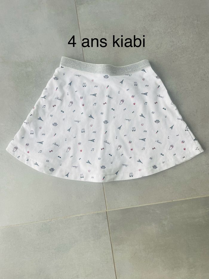 Jupe blanche Paris 4 ans kiabi