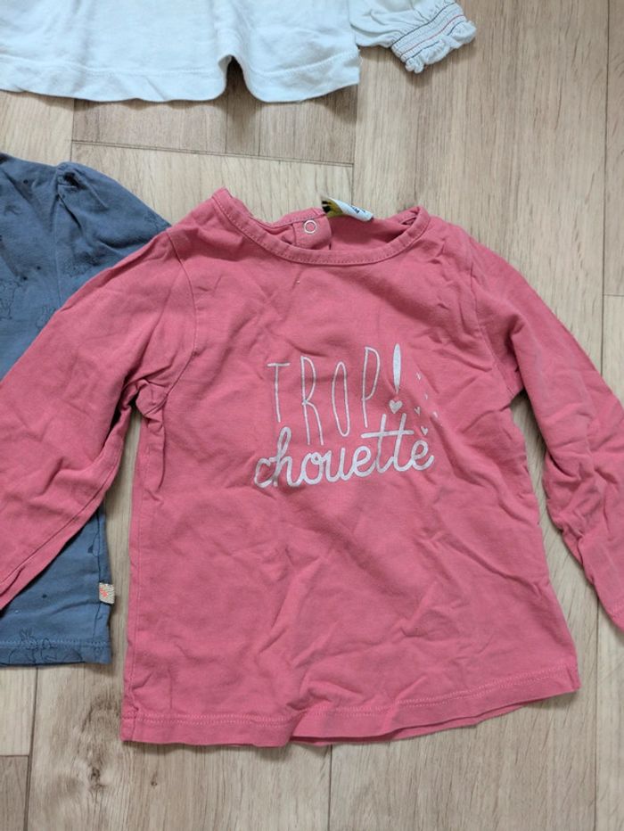 Lot 7 tee-shirt manches longues 18 Mois - photo numéro 2