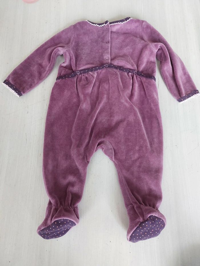 Lot 2 pyjamas chauds velours hiver 6M - photo numéro 5