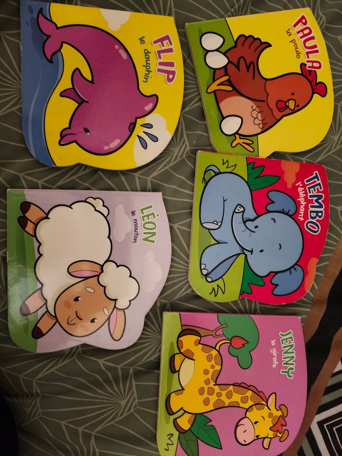 Lot livres bébé enfant avec animaux
