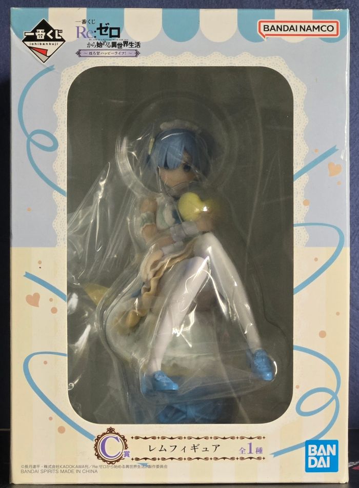 Figurine Rem Re Life in a Different World Starting from Zero (Ichiban Kuji) neuve sous scellé.
Interdit aux moins de 15 ans
Bandai Namco