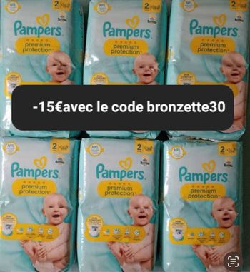 Six pack de couches Pampers taille 2 preuim