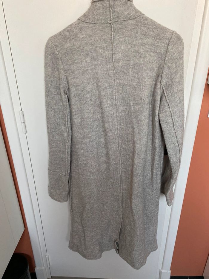 Manteau long gris Zara - photo numéro 5