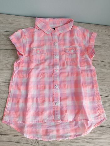 Chemise manches courtes fille 4 ans