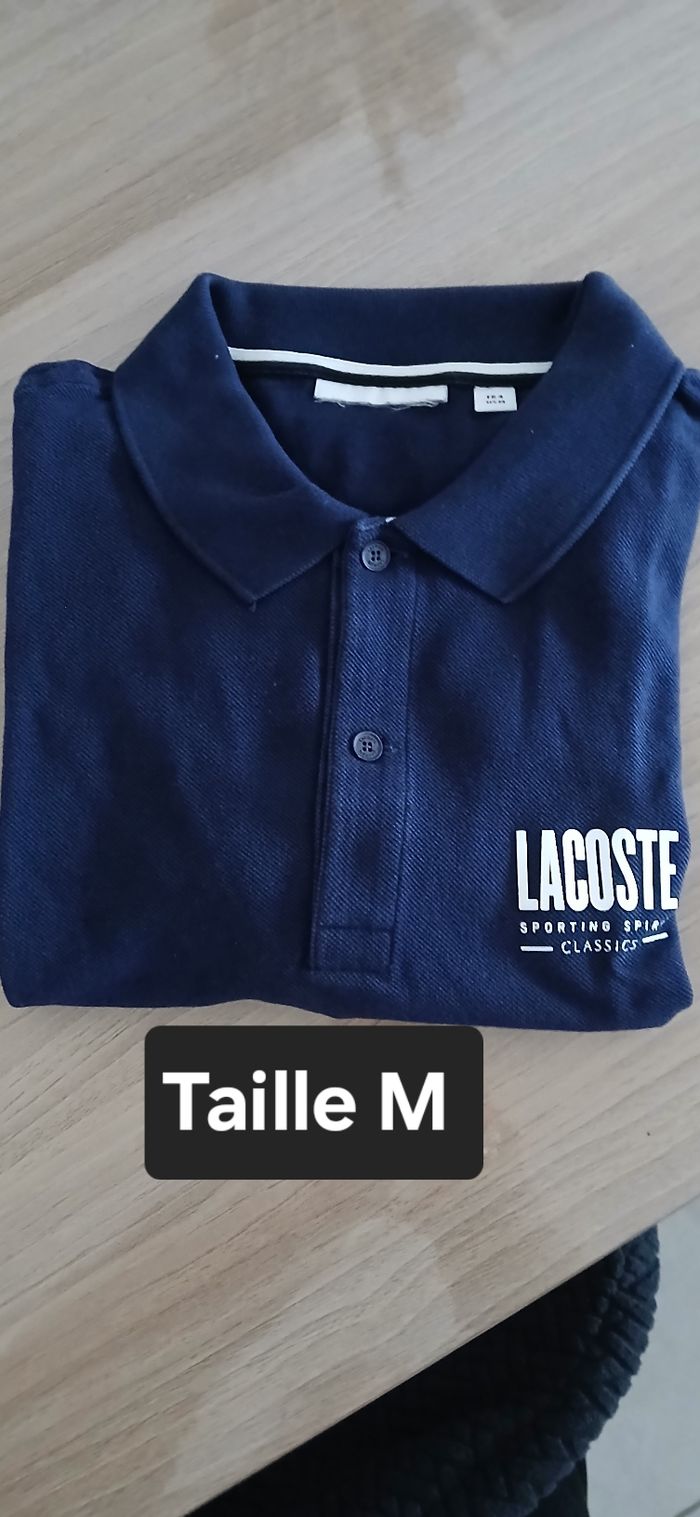 Polo homme Taille M marque Lacoste