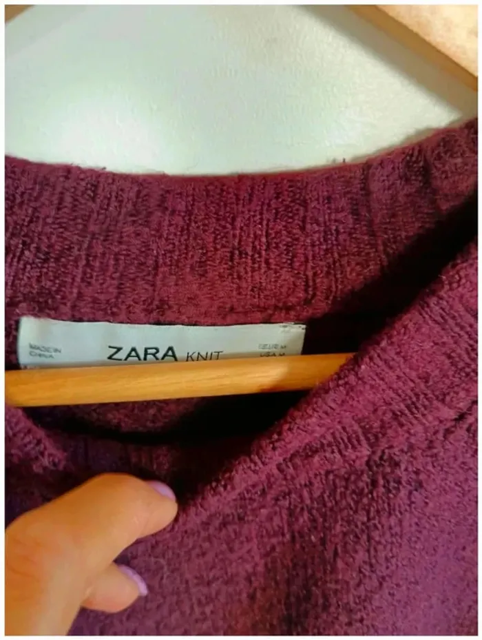 C24 pull prune Zara M - photo numéro 3
