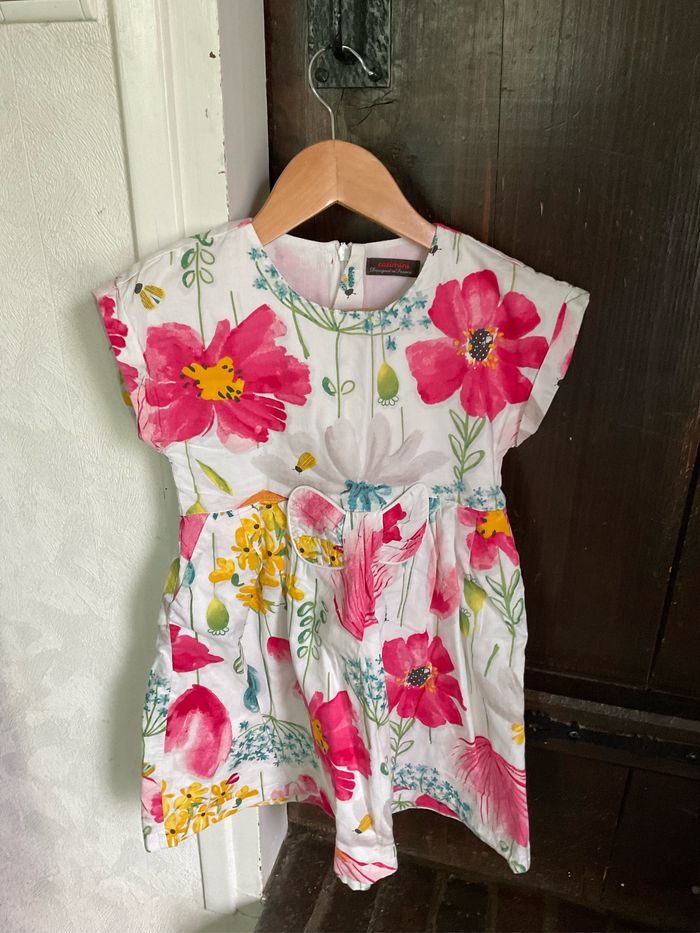 Robe fleurie manches courtes 6 ans Catimini - photo numéro 4