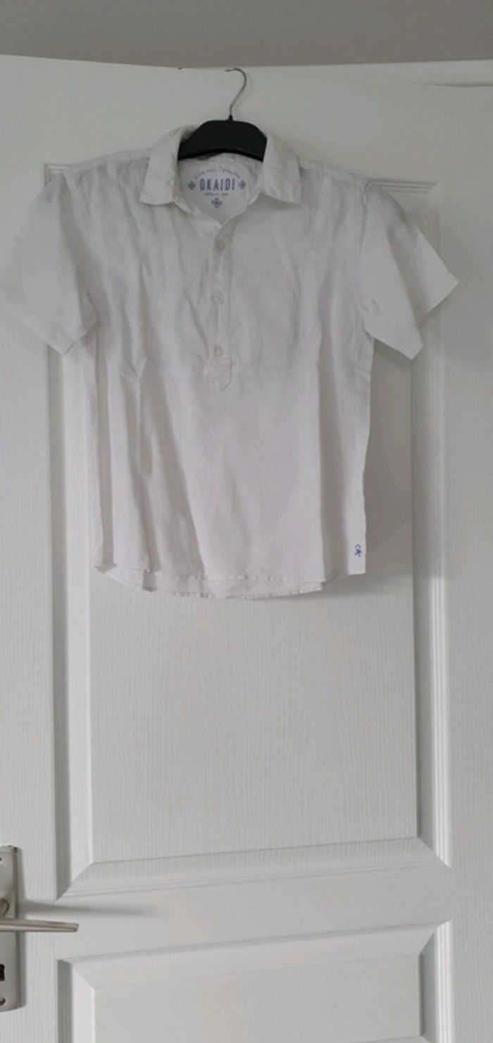 Chemise MC garçon okaidi 8 ans LEN2