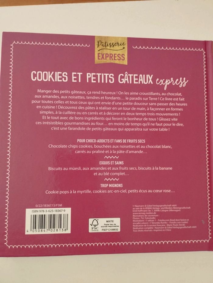 Livre de recettes cookies et petits gâteaux - photo numéro 2