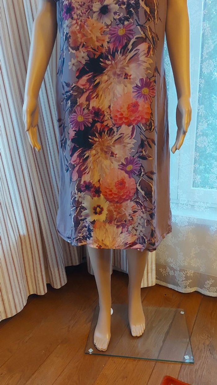 Robe lila fleuries Libelle Femmes fr 46 be 44 - photo numéro 5