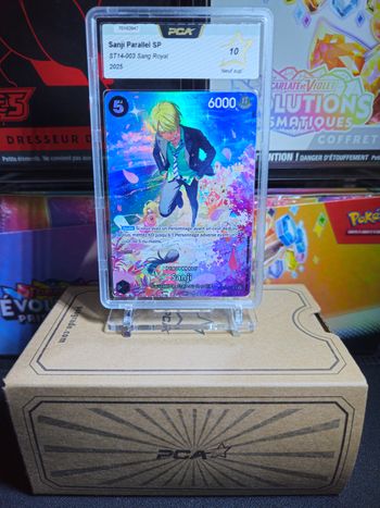 🔥 Sanji Parallel SP – Carte One Piece Gradée PCA 10 🔥