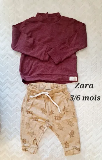 ensemble zara 3/6 mois garçon