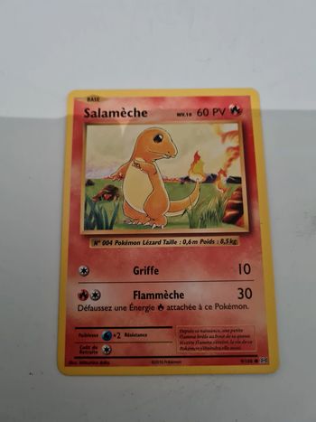 Carte pokemon  Salamèche