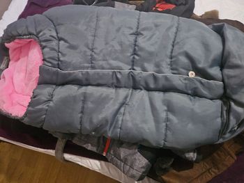 Chancelière babysun rose et grise