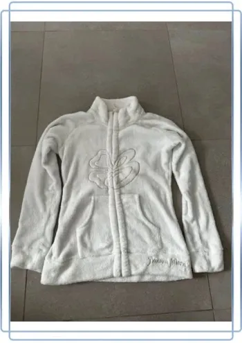 veste polaire blanc Banana Moon, taille L, très bon état