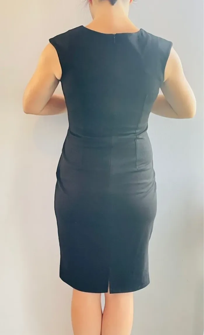 Robe mi saison chic bicolore - photo numéro 2